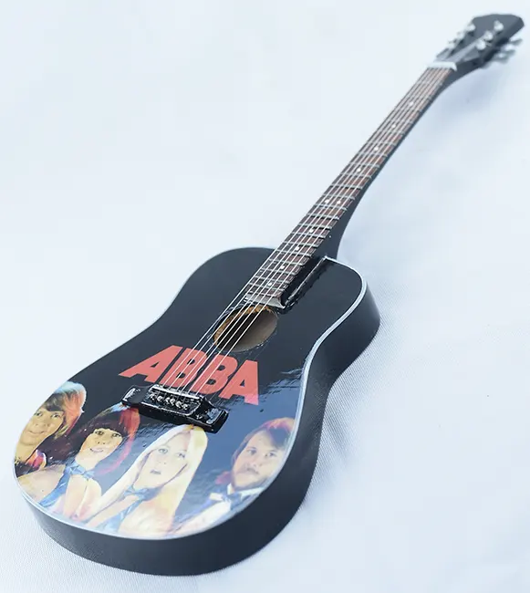 supplier miniature guitar acoustic ABBA handmade miniature acoustic guitar replica