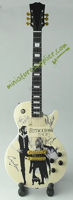 Miniature guitar model kit Fleetwood Mac Rumours collectibles for music lover