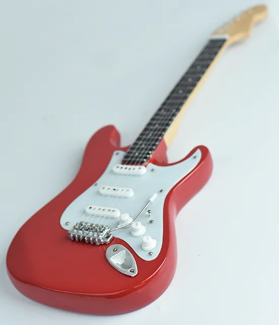 wholesale Miniature guitar replica Red Stratocaster model kit