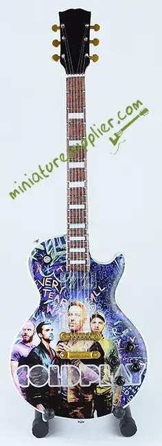 Miniature guitar replica Coldplay