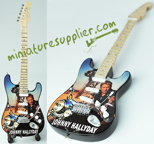 Miniature Guitar Johnny Hallyday CA NE FINIRA JAMAIS