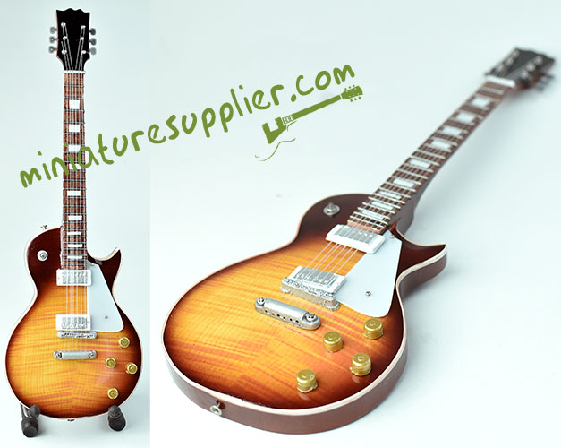Miniature Guitar replica LP 1959, Burn maple sunburst