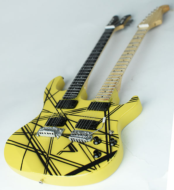 Van Halen Double Neck guitar miniature perfect for display collection