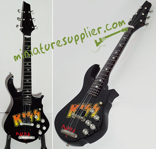 Miniature electric Guitar Model Kiss Army
