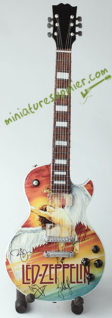 Miniature guitra Led Zeppelin Swan Song 