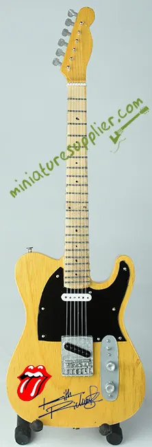 Miniature guitar replica models Keith Richards, The Rolling Stones 
