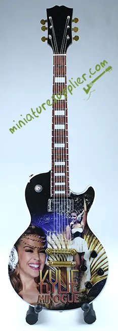 Miniature guitar display Kylie Minogue