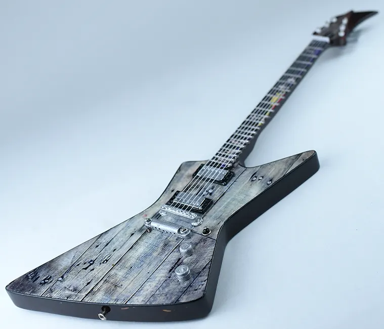 James Hetfield's Carl Garage Days miniature guitar for sale