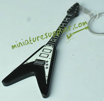 Keyring guitar miniature made in Bali Indonesia