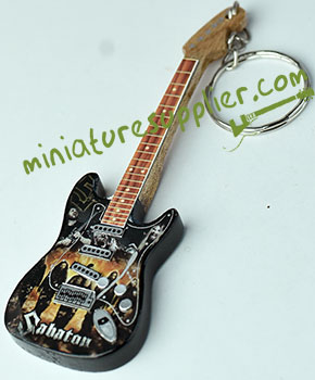 Keyring guitar miniature made in Bali Indonesia