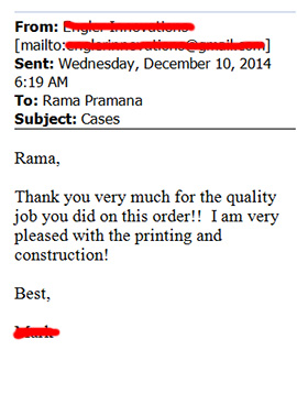 miniature guitar shipment testimonial