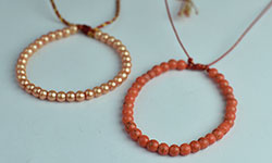 Bali bracelet round bead strings