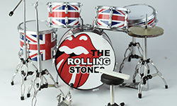 The Rolling Stones Drum kits, miniature drum set replica
