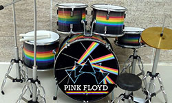 Miniature drum set Pink Floyd