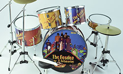The Beatles Yellow Submarine miniature drum kit
