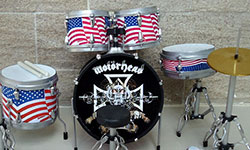 Motorhead, All the Aces miniature drum set for sale