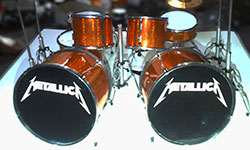 Lars Ulrich, Metallica miniature drum set for sale