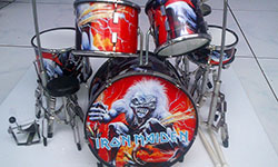 Wholesale miniature drum set Iron Maiden, A Real Live Dead One