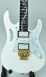 miniature guitar replica White Steve Vai