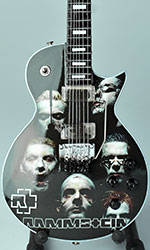 miniature guitar electric Rammstein album cover Sehnsucht