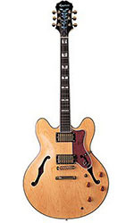 miniature guitar electric natural wood color