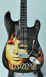 miniature guitar airbrush The Doors Album Cover Cross Sword