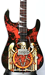 Slayer Logo Skull miniature guitar airbrush