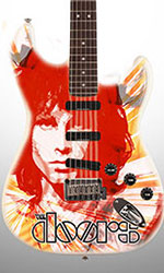 The Doors Jim Morrison miniature guitar display