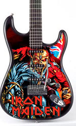 Iron Maiden England '88 miniature guitar airbrush 