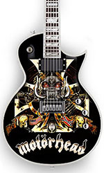 miniature guitar model Motorhead logo