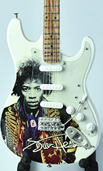 wholesale Miniature Guitar Replica Jimmi Handrix white strat