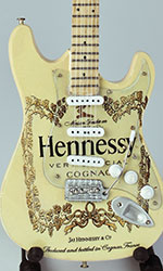 miniature guitar Hennessy Cognac strat models