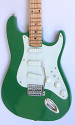 Miniature Guitar replica Strat green color