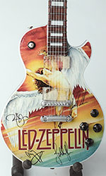miniature electric guitar Led Zeppelin Swan Song