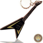 Keyring guitar Flying V, Metalica james Hetfield guitar keyring