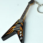 Key ring Flying V, Metalica guitar keyring