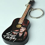 guitar Acoustic Johnny Halyday, keychain guitar 