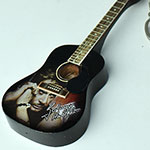 Keyring Guitar Acoustic Johnny Halyday, keychain guitar