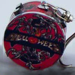 Drumset keyring Helloween Logo, wholesale keyring