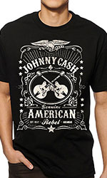 T Shirt Johny Cash Vintage vector