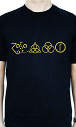 T-Shirt Led Zepelin logo Band personil Logo